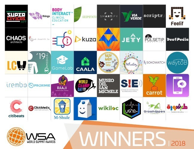 World Summit Award Winners 2018